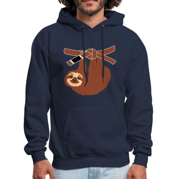 Brown Belt Sloth Men's Hoodie- [option1Jiu Jitsu Legacy | BJJ Apparel and Accessories