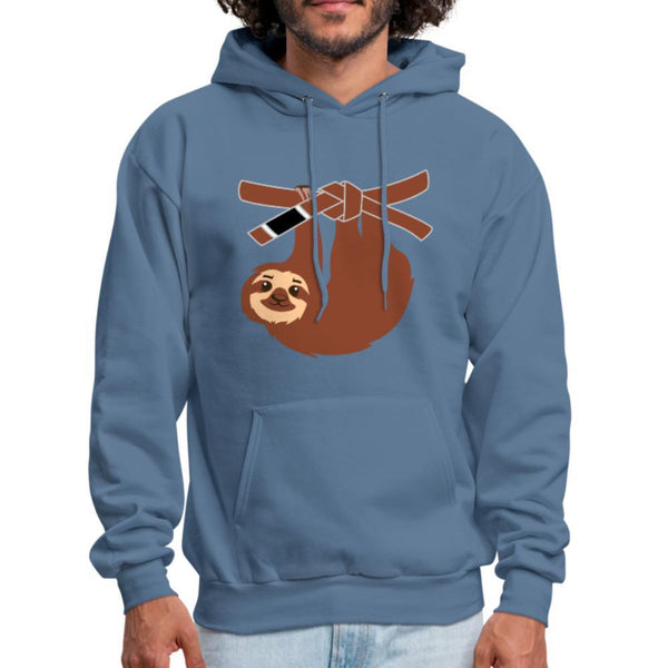 Brown Belt Sloth Men's Hoodie- [option1Jiu Jitsu Legacy | BJJ Apparel and Accessories