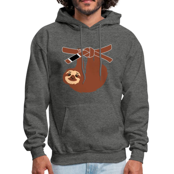 Brown Belt Sloth Men's Hoodie- [option1Jiu Jitsu Legacy | BJJ Apparel and Accessories