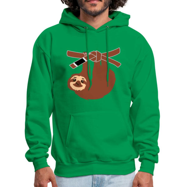 Brown Belt Sloth Men's Hoodie- [option1Jiu Jitsu Legacy | BJJ Apparel and Accessories