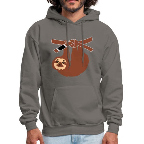 Brown Belt Sloth Men's Hoodie- [option1Jiu Jitsu Legacy | BJJ Apparel and Accessories