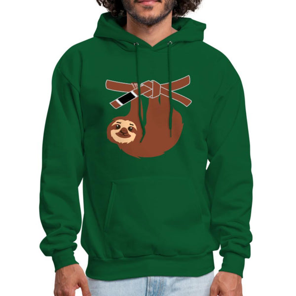 Brown Belt Sloth Men's Hoodie- [option1Jiu Jitsu Legacy | BJJ Apparel and Accessories