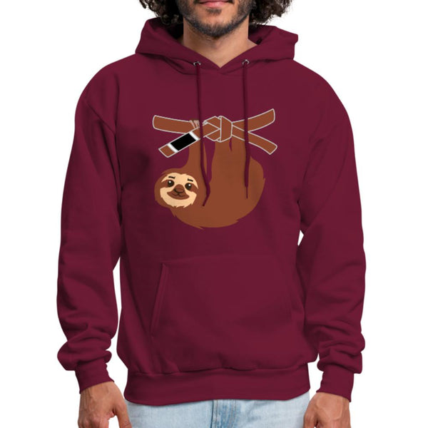 Brown Belt Sloth Men's Hoodie- [option1Jiu Jitsu Legacy | BJJ Apparel and Accessories