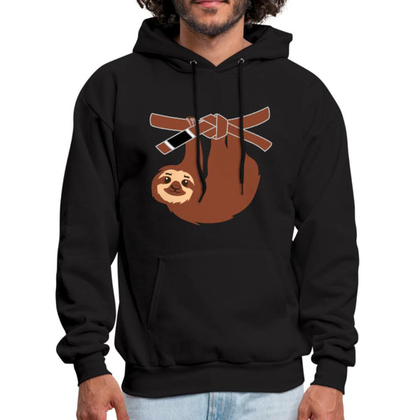 Brown Belt Sloth Men's Hoodie- [option1Jiu Jitsu Legacy | BJJ Apparel and Accessories