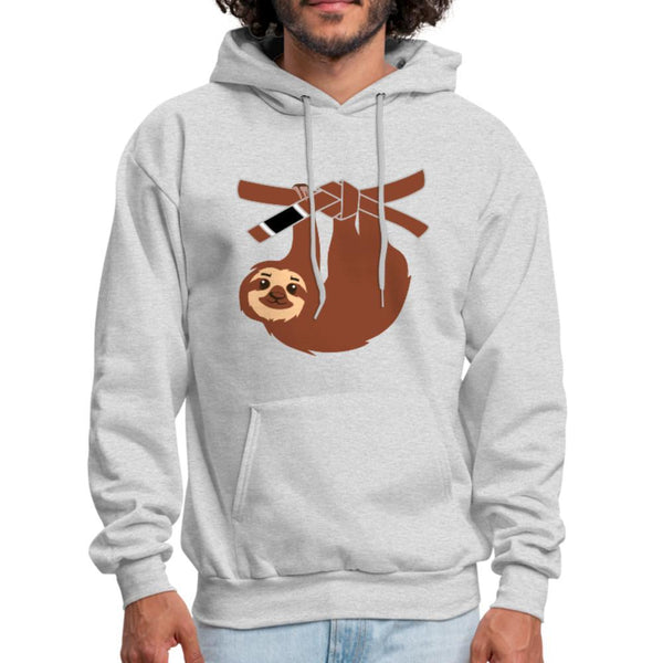 Brown Belt Sloth Men's Hoodie- [option1Jiu Jitsu Legacy | BJJ Apparel and Accessories