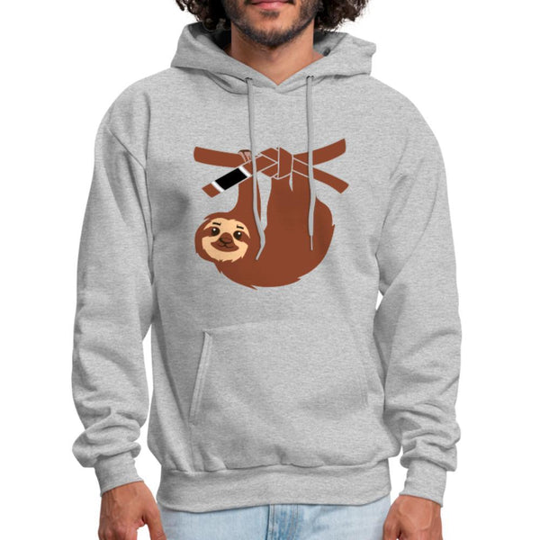 Brown Belt Sloth Men's Hoodie- [option1Jiu Jitsu Legacy | BJJ Apparel and Accessories