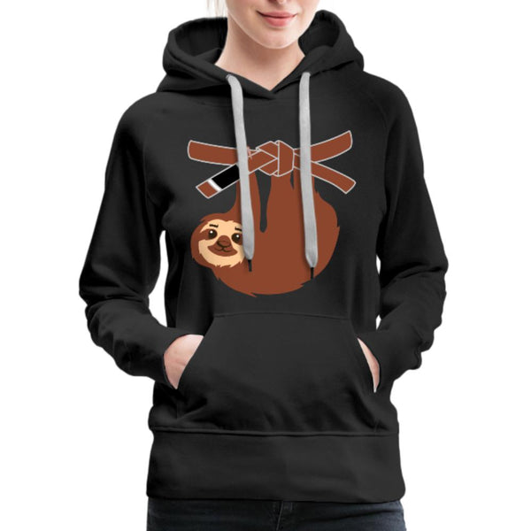 Brown Belt Sloth Women's Hoodie- [option1Jiu Jitsu Legacy | BJJ Apparel and Accessories