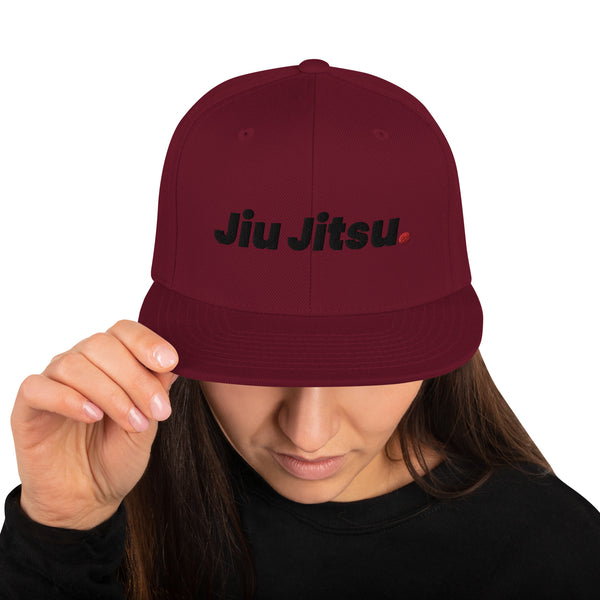 Jiu Jitsu Dot Text Snapback Hat