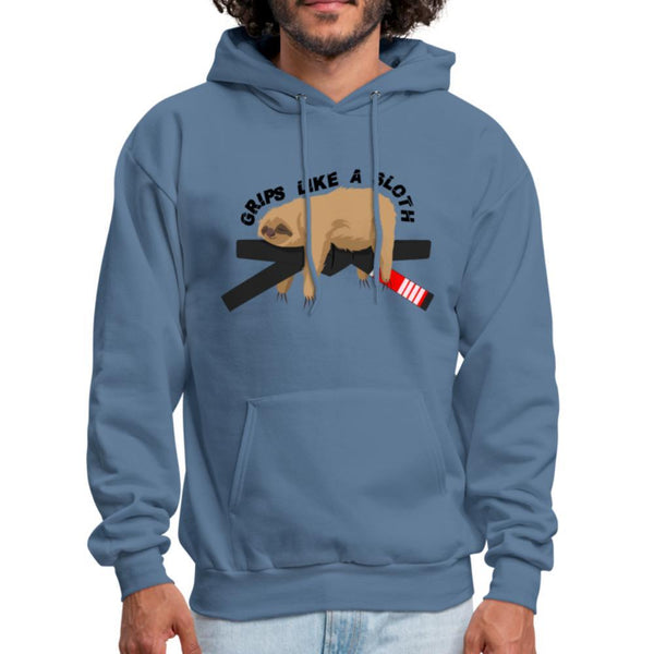Grips like a sloth Men's Hoodie - denim blue