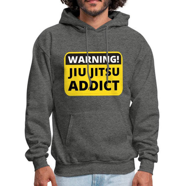 Jiu Jitsu Addict Men's Hoodie - charcoal gray