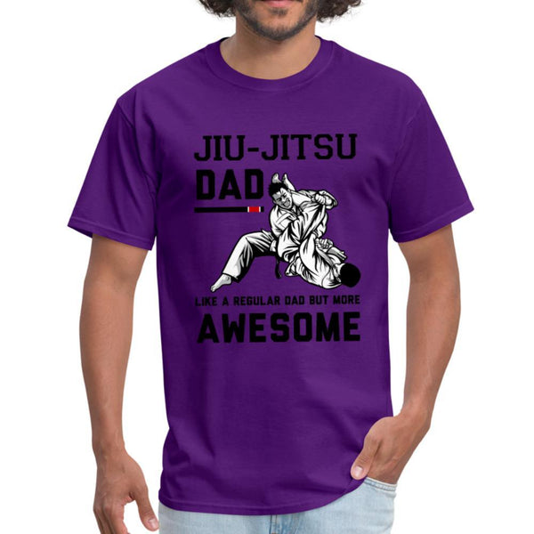 Jiu Jitsu Dad Men's T-shirt - purple