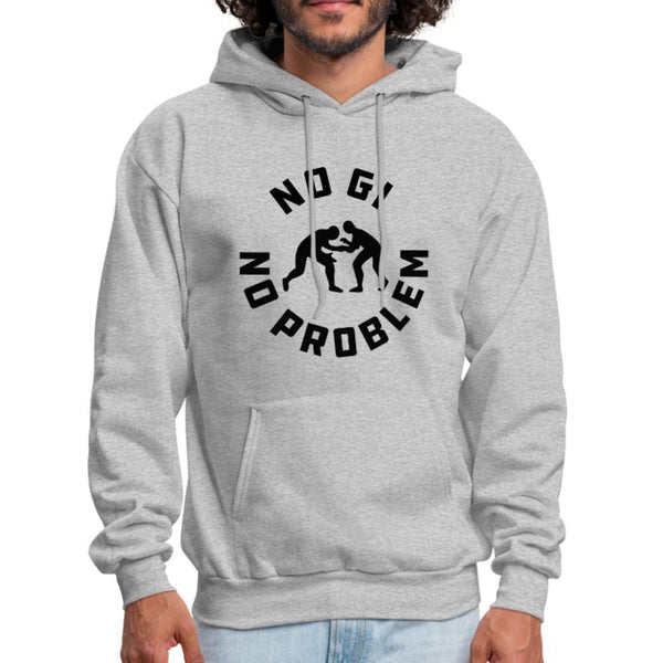 No Gi No Problem Men's Hoodie - heather gray