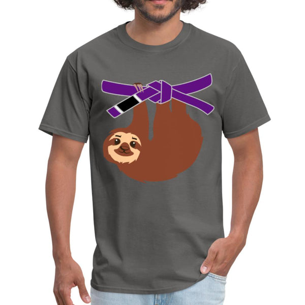 Purple Belt Sloth Men's T-Shirt- [option1Jiu Jitsu Legacy | BJJ Apparel and Accessories