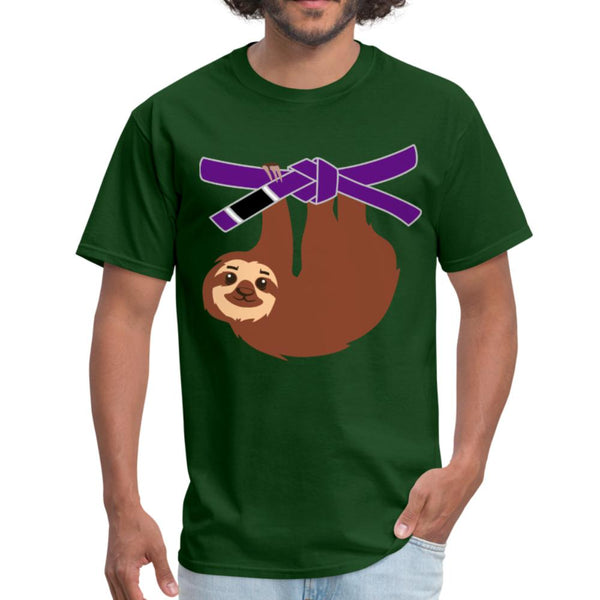 Purple Belt Sloth Men's T-Shirt- [option1Jiu Jitsu Legacy | BJJ Apparel and Accessories