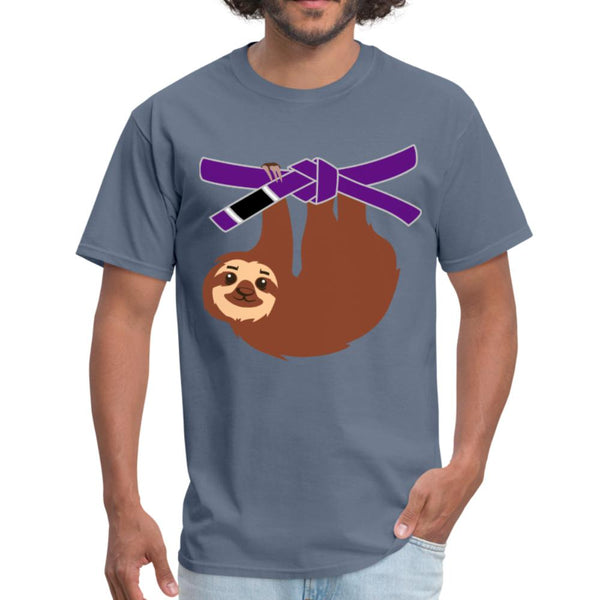 Purple Belt Sloth Men's T-Shirt- [option1Jiu Jitsu Legacy | BJJ Apparel and Accessories