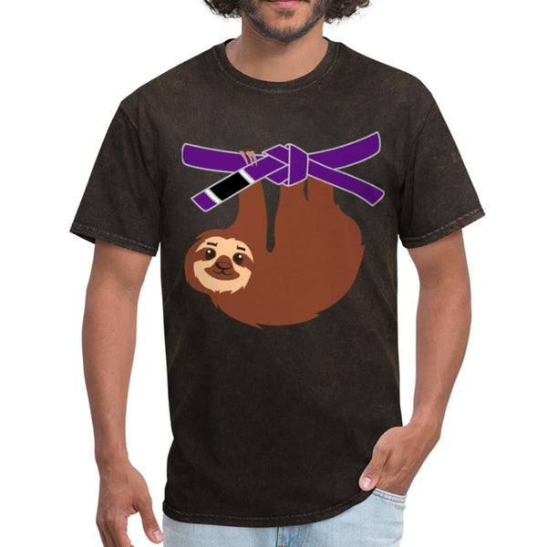 Purple Belt Sloth Men's T-Shirt- [option1Jiu Jitsu Legacy | BJJ Apparel and Accessories