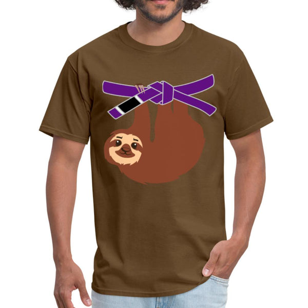 Purple Belt Sloth Men's T-Shirt- [option1Jiu Jitsu Legacy | BJJ Apparel and Accessories