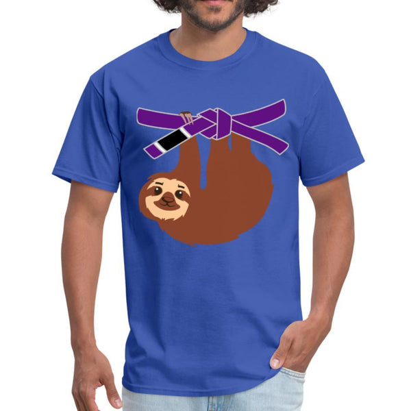 Purple Belt Sloth Men's T-Shirt- [option1Jiu Jitsu Legacy | BJJ Apparel and Accessories