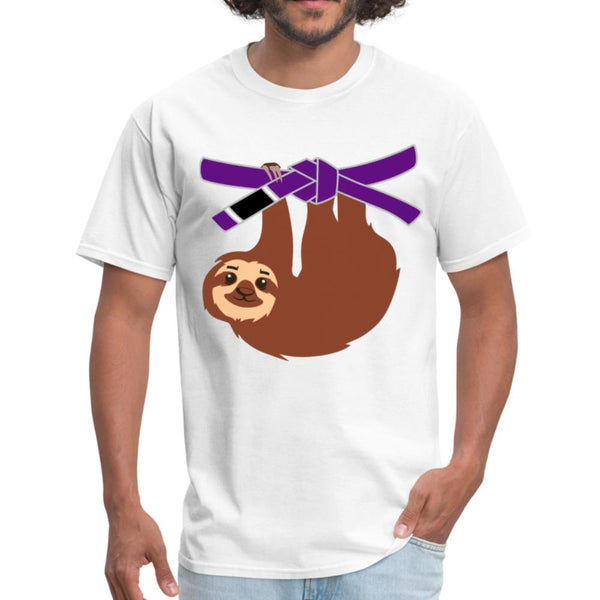 Purple Belt Sloth Men's T-Shirt- [option1Jiu Jitsu Legacy | BJJ Apparel and Accessories