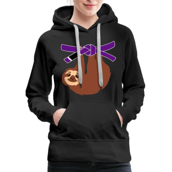 Purple Belt Sloth Women's Hoodie- [option1Jiu Jitsu Legacy | BJJ Apparel and Accessories