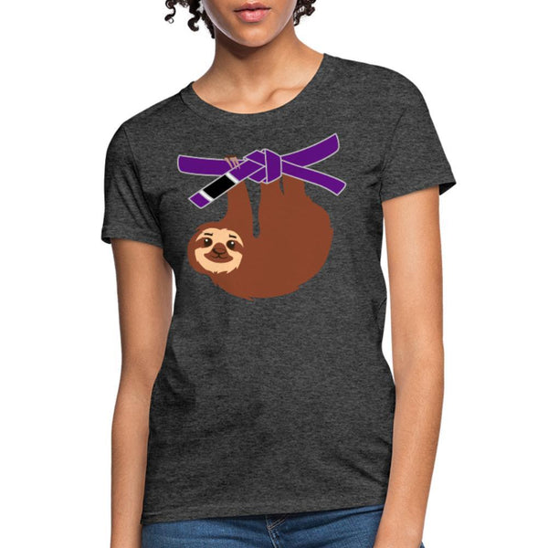 Purple Belt Sloth Women's T-Shirt- [option1Jiu Jitsu Legacy | BJJ Apparel and Accessories
