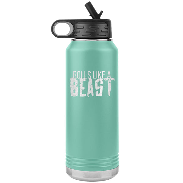 Rolls like a Beast Water Bottle Tumbler 32 oz-Jiu Jitsu Legacy | BJJ Store