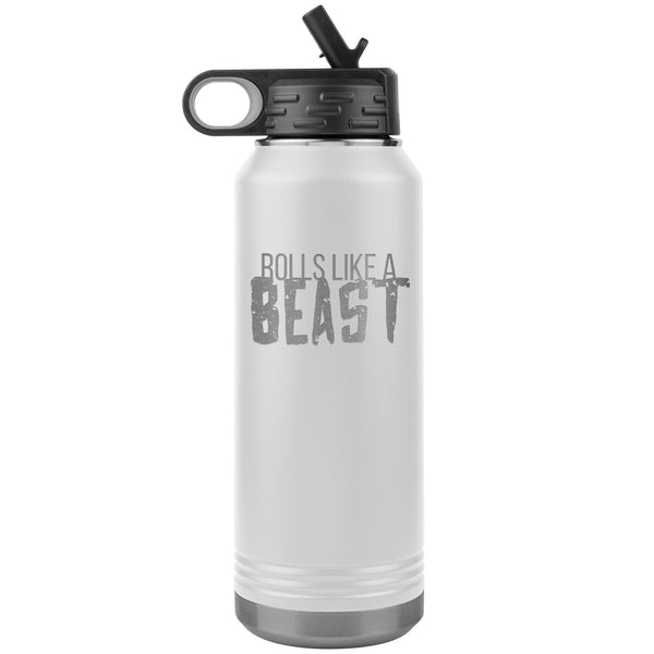 Rolls like a Beast Water Bottle Tumbler 32 oz-Jiu Jitsu Legacy | BJJ Store
