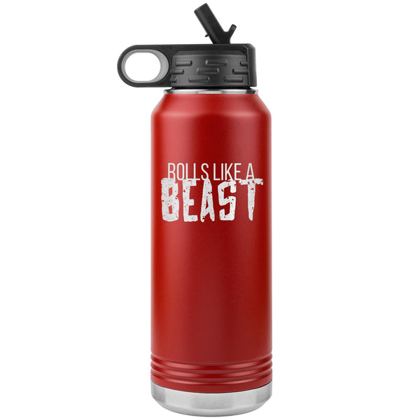 Rolls like a Beast Water Bottle Tumbler 32 oz-Jiu Jitsu Legacy | BJJ Store