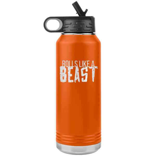 Rolls like a Beast Water Bottle Tumbler 32 oz-Jiu Jitsu Legacy | BJJ Store