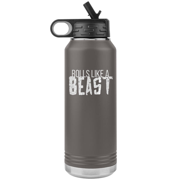 Rolls like a Beast Water Bottle Tumbler 32 oz-Jiu Jitsu Legacy | BJJ Store