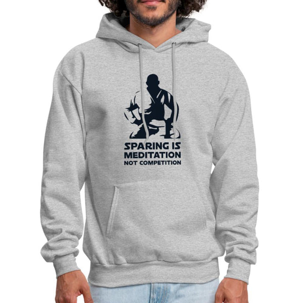 Sparing is Meditation not Competition Men's Hoodie- [option1Jiu Jitsu Legacy | BJJ Apparel and Accessories
