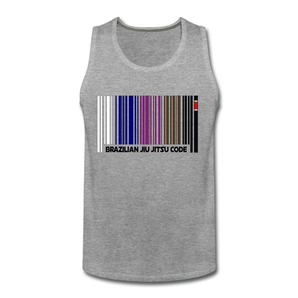 Brazilian Jiu Jitsu Code Men’s Tank Top - heather gray