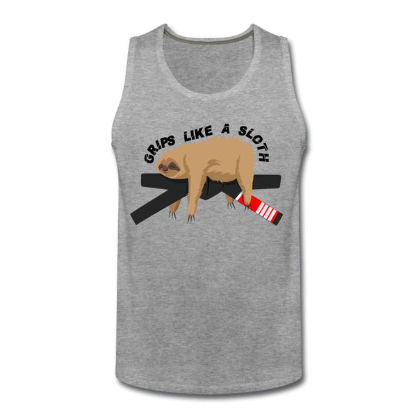 Grips Like a Sloth Men’s Tank Top - heather gray