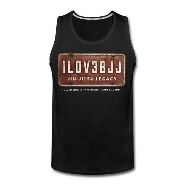 I Love BJJ - Take down, mount and submit Men’s Tank Top - black