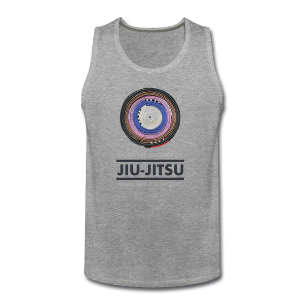Enjoy the Journey of Jiu Jitsu Men’s Tank Top - heather gray