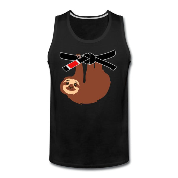 Black Belt Sloth Men’s Tank Top - black