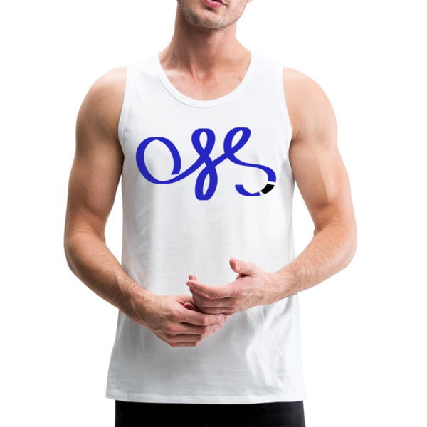 OSS Blue Belt Men’s Tank Top - white