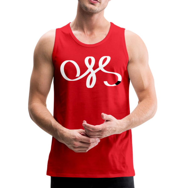 OSS White Belt Men’s Tank Top - red