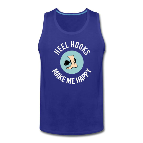 Heel Hooks Make Me Happy Men’s Tank Top - royal blue
