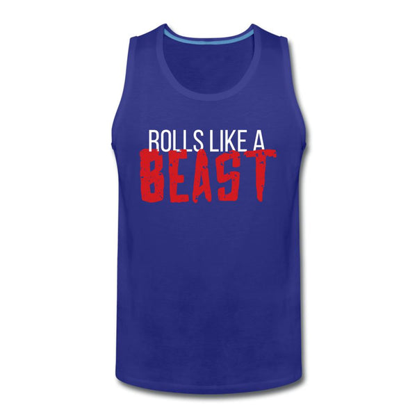 Rolls Like a Beast Men’s Tank Top - royal blue
