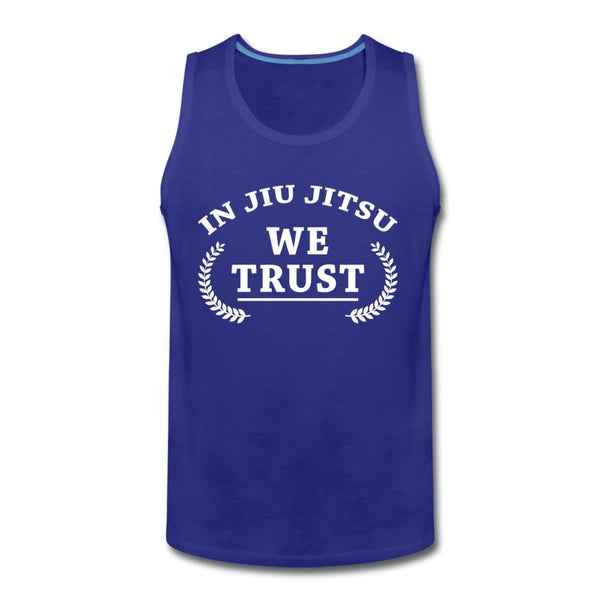 In Jiu Jitsu We Trust Men’s Tank Top - royal blue