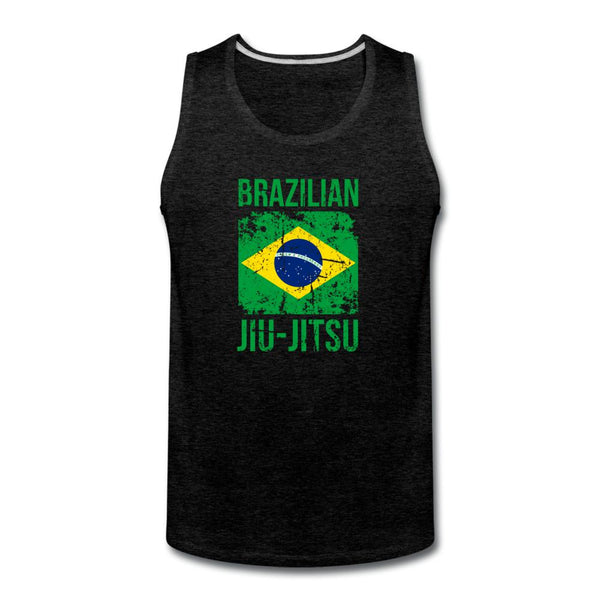 Brazilian Jiu Jitsu Men’s Tank Top - charcoal gray
