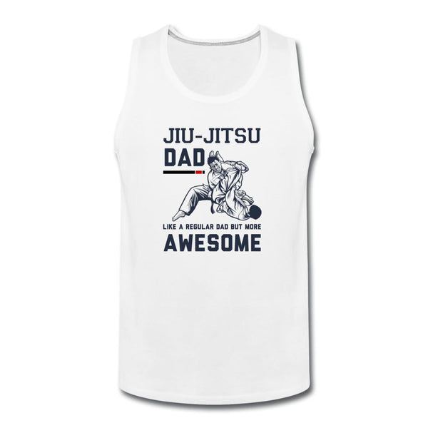 Jiu Jitsu Dad Men’s Tank Top - white
