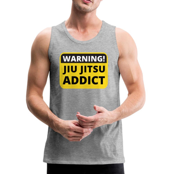 Jiu Jitsu Addict Men’s Tank Top - heather gray