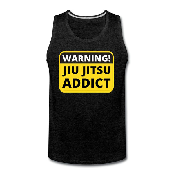 Jiu Jitsu Addict Men’s Tank Top - charcoal gray