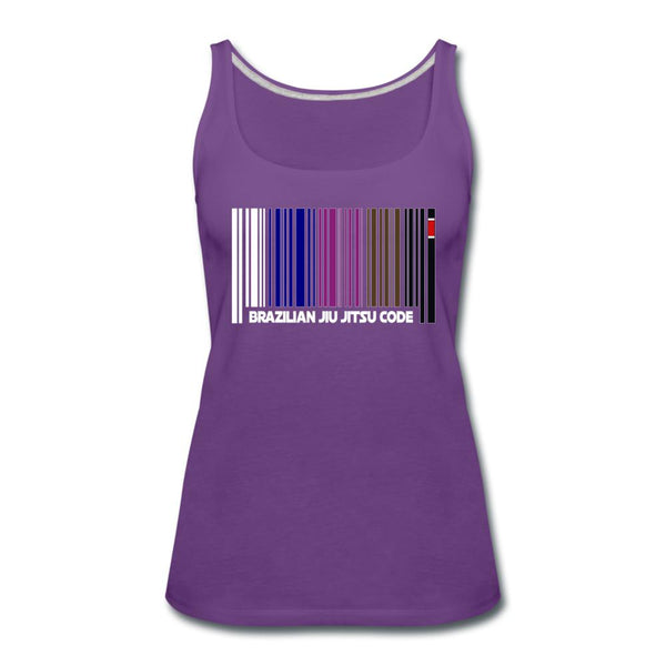 Brazilian Jiu Jitsu Code Women’s Tank Top - purple