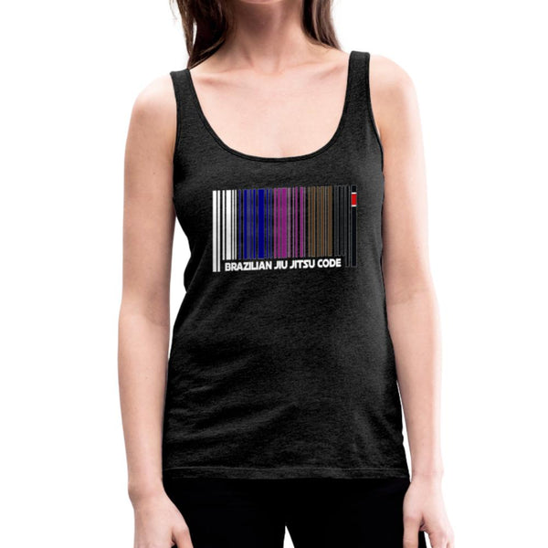 Brazilian Jiu Jitsu Code Women’s Tank Top - charcoal gray