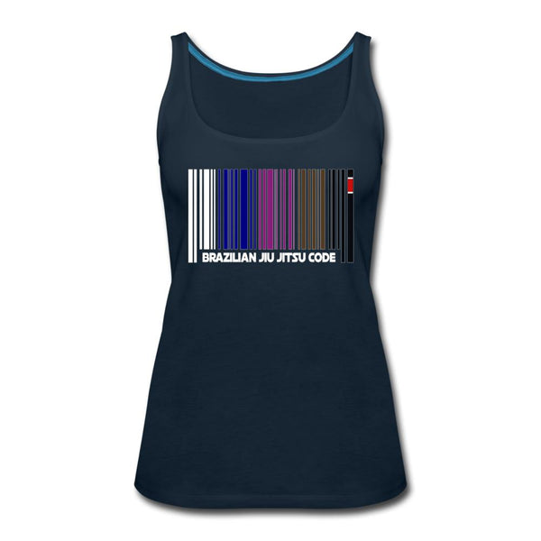 Brazilian Jiu Jitsu Code Women’s Tank Top - deep navy
