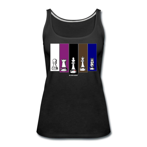 Brazilian Jiu Jitsu Human Chess Women’s Tank Top - black