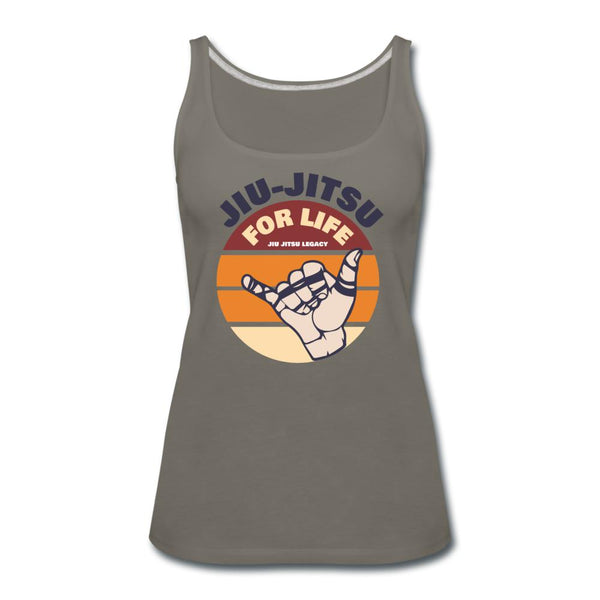 Jiu Jitsu for Life Women’s Tank Top - asphalt gray